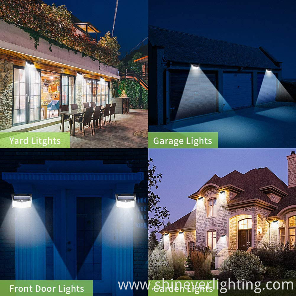 solar powered garden wall lights